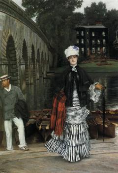 James Tissot : The Return from the Boating Trip